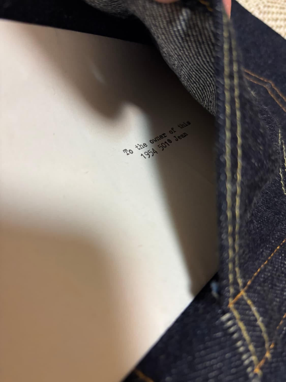 [30X32] 리바이스 LVC 1954 501Z XX 셀비지 데님 진 상품이미지3