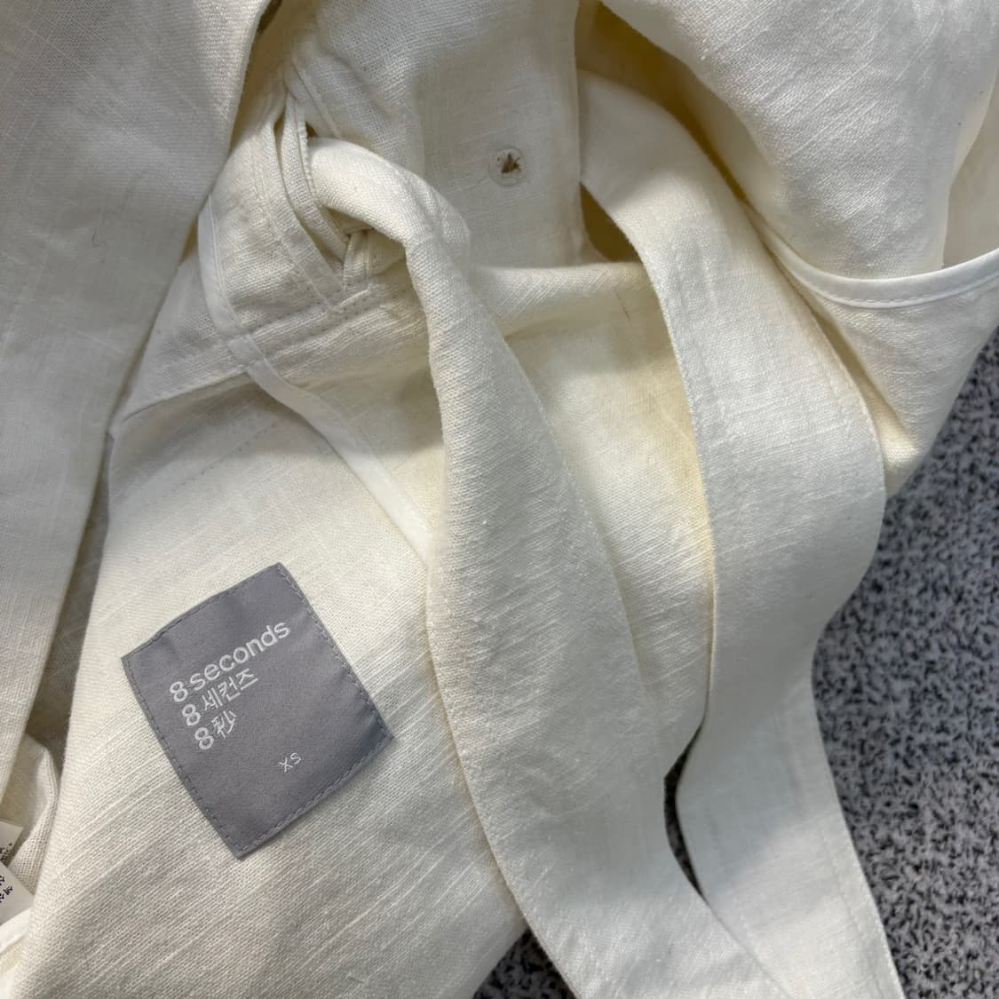 XS 에잇세컨즈 여성 린넨 블레이저 자켓 0323J 상품이미지5