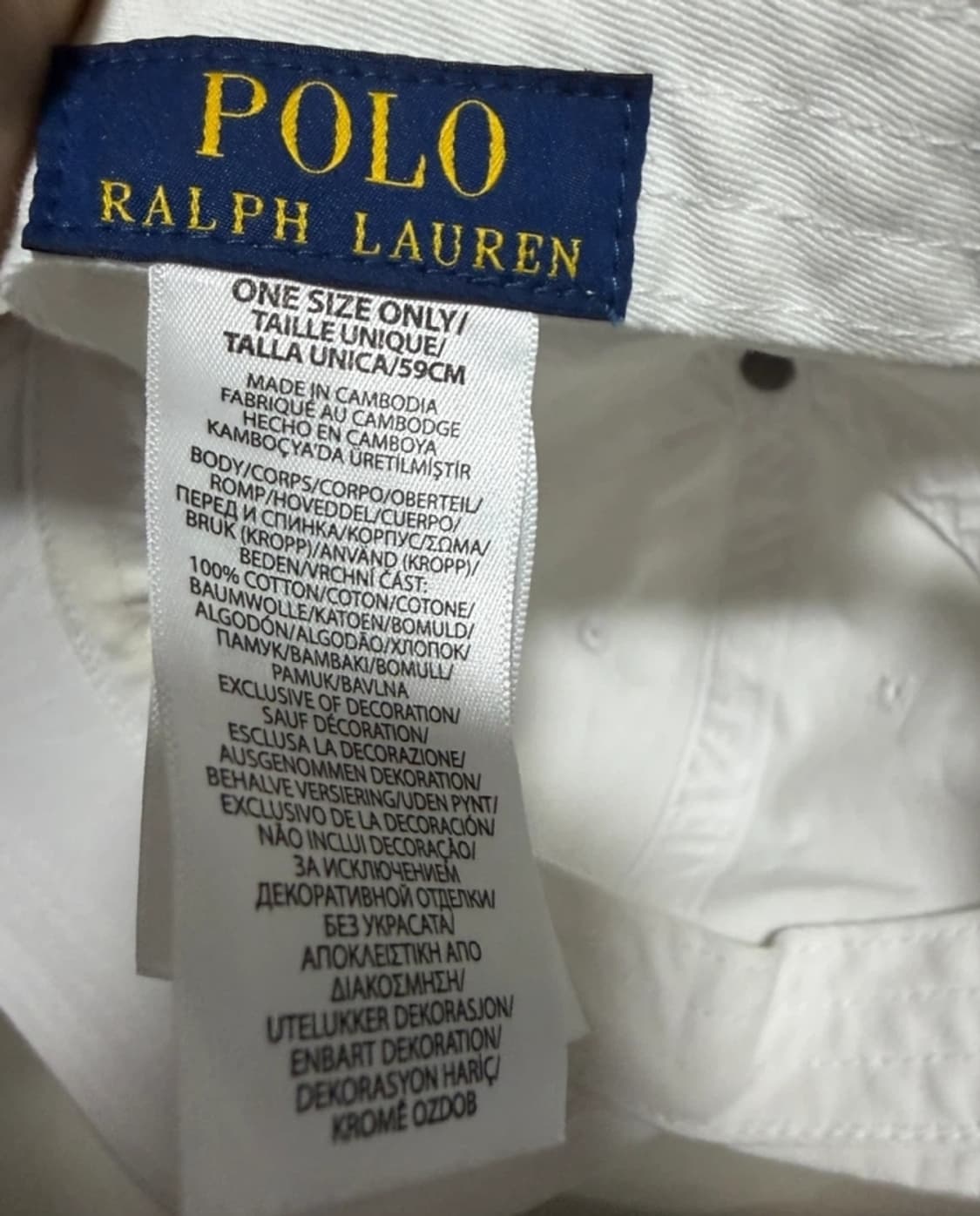 폴로 모자 화이트  상품이미지3