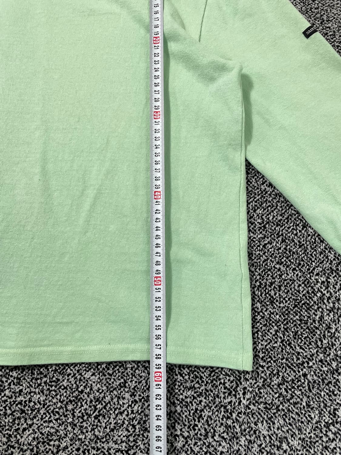 빈티지9. 세인트제임스 메르디앙 엘보 패치 긴팔 티셔츠 롱슬리브 연두 상품이미지7