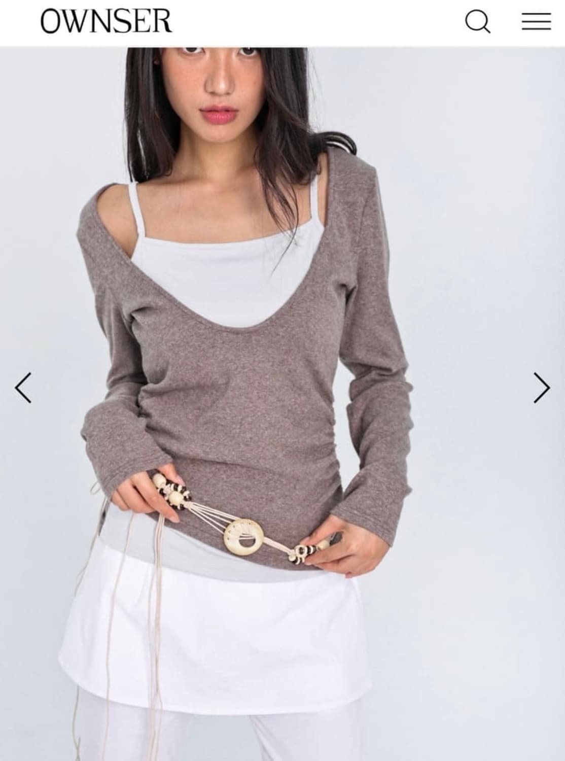 오운서 올드메모리 레이어드 롱슬리브 상품이미지2