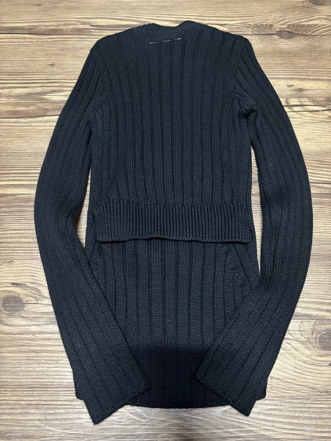 MM6 메종 마르지엘라 백 오픈 모크넥 니트 상품이미지3