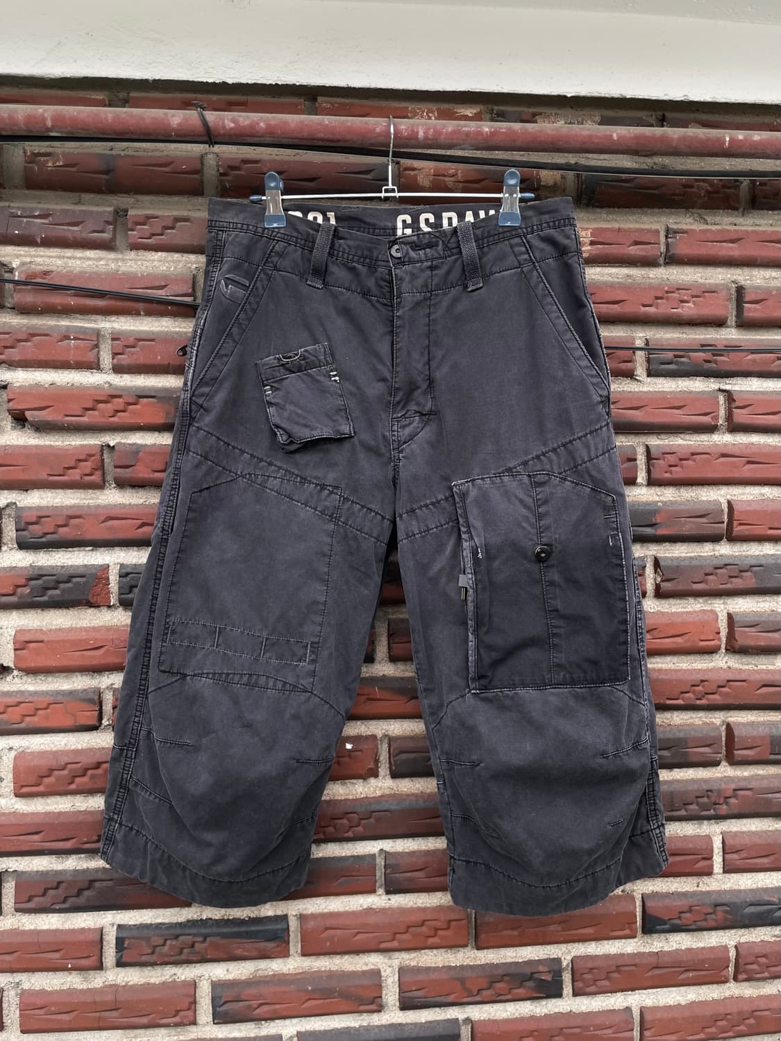 피그먼트 워싱 카고 쇼츠 상품이미지1