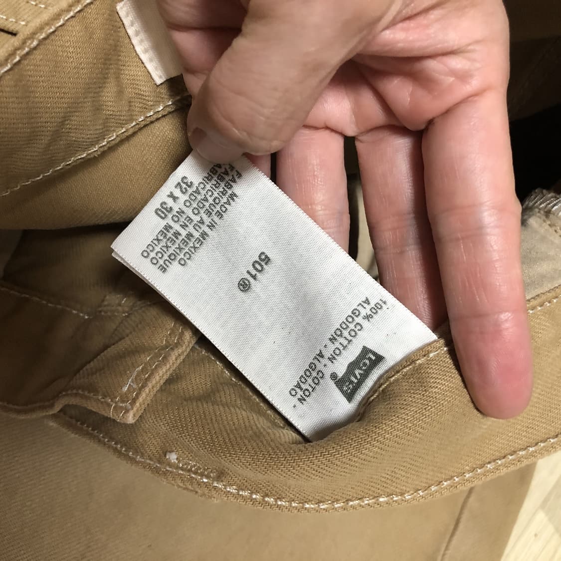 (31) 리바이스 Levi's 501 스트레이트핏 베이지 데님 상품이미지7