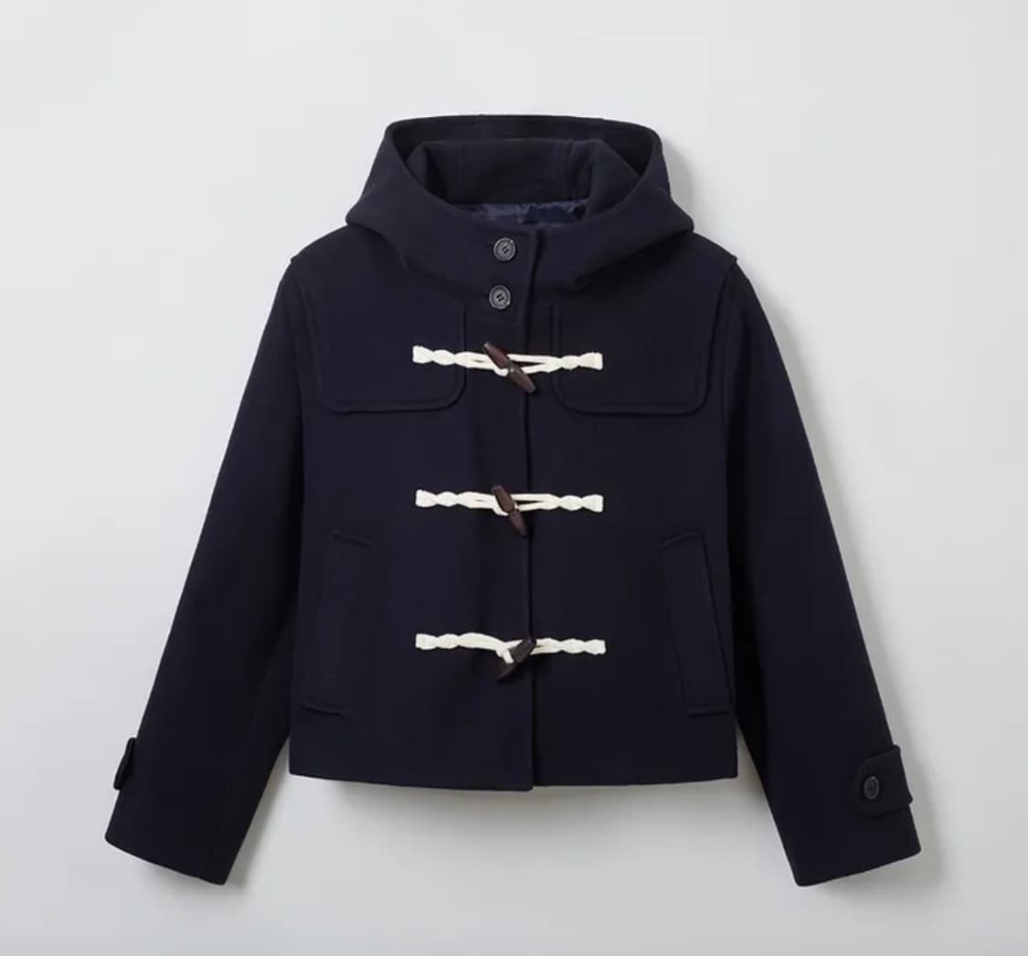 스파오 숏코트 숏더플코트 네이비 M 상품이미지1