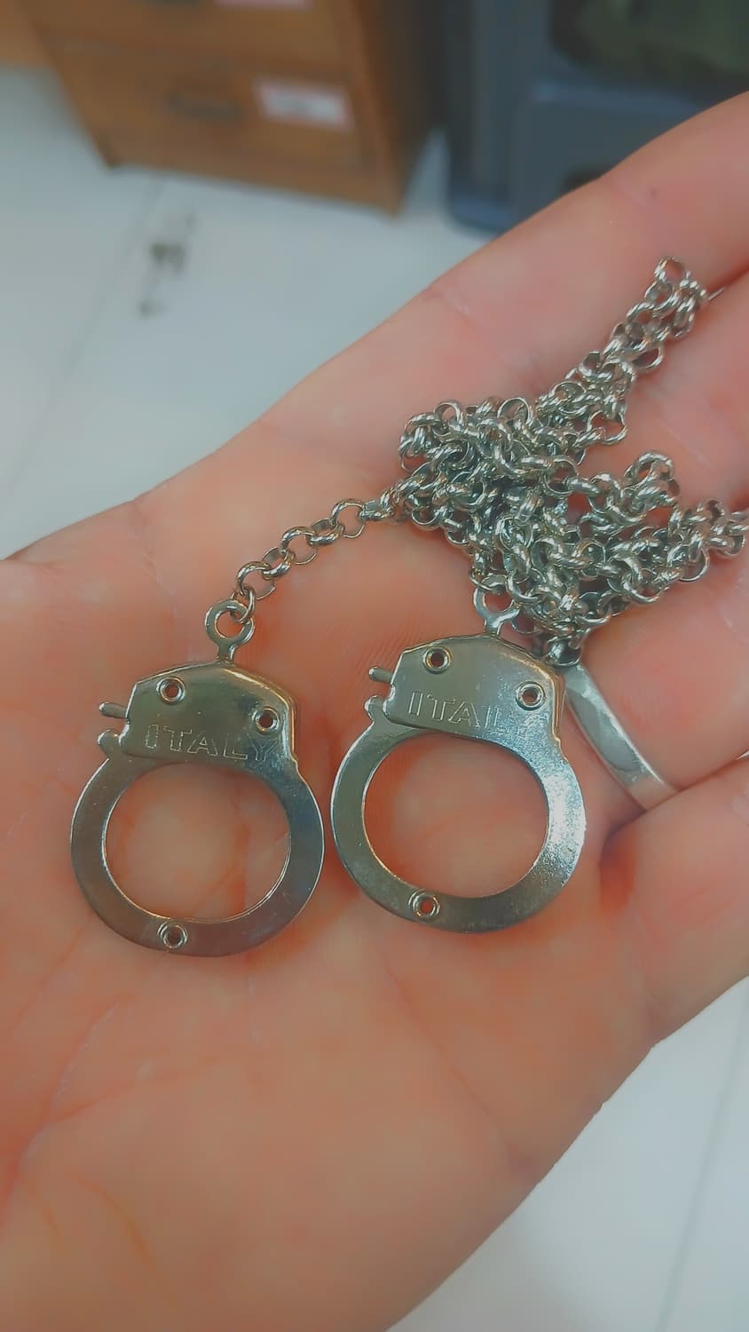 빈티지 ITALY 미니 수갑체인 상품이미지1