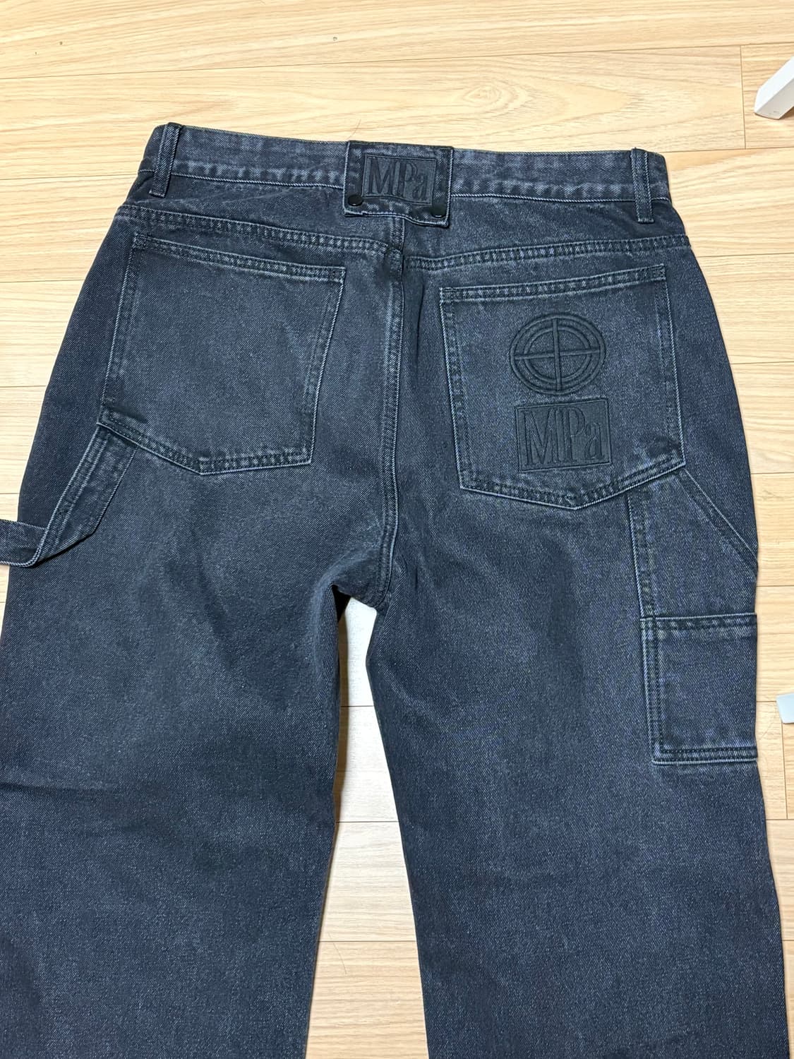 플라스틱프로덕트 MPa PAINTER DENIM PANTS (BLACK) 상품이미지5