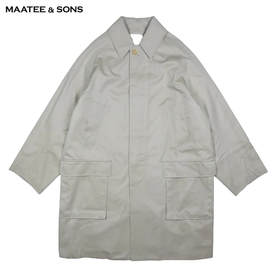 마티 앤 선즈 코튼-실크 스탠 카라 코트 상품이미지1