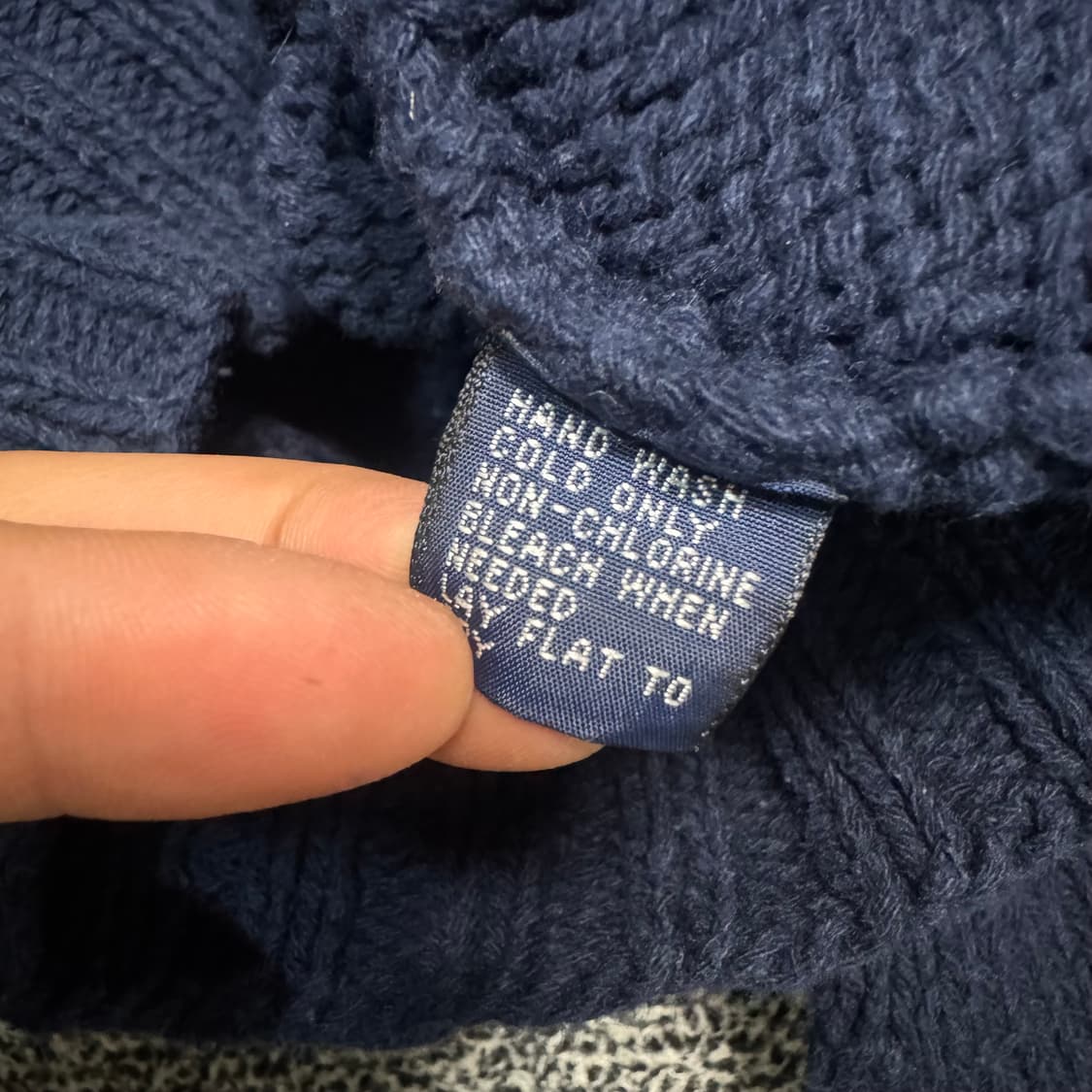 Name : 폴로 랄프로렌 네이비컬러 패턴 니트 :) 상품이미지4