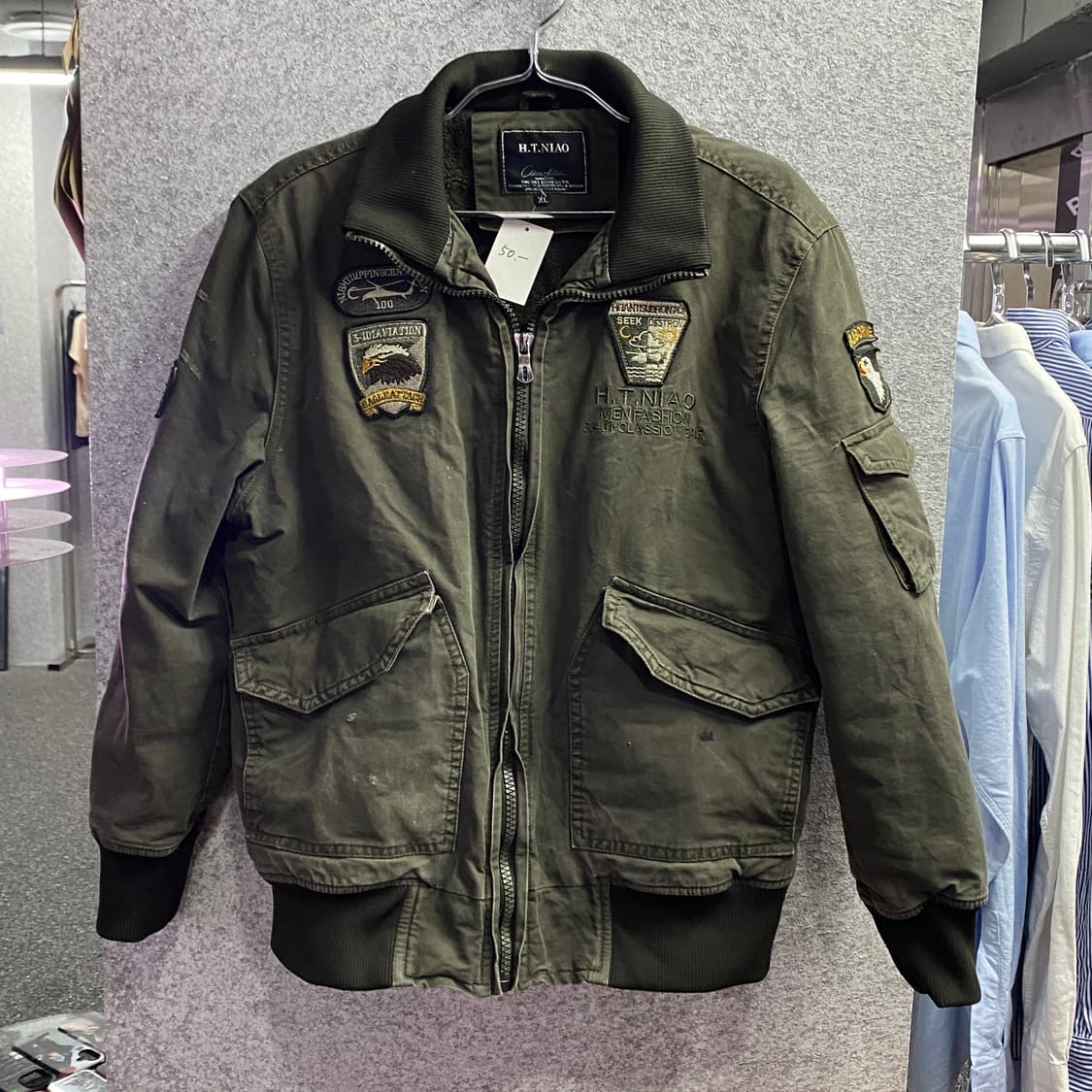 빈티지 패치워크 F1 워크자켓 B3078 상품이미지2