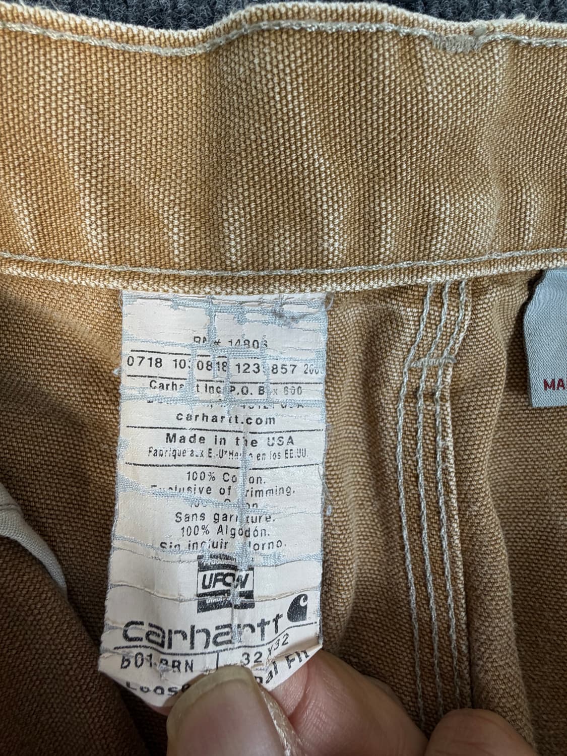 칼하트 더블니 카펜터 워크팬츠 상품이미지8