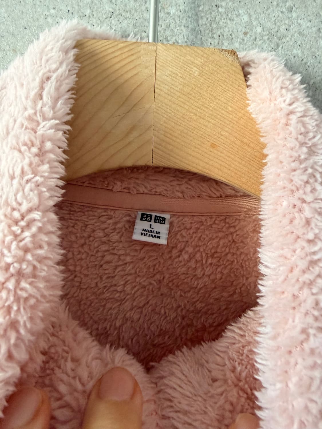 유니클로 여성 후리스 핑크 L 플리스 상품이미지2