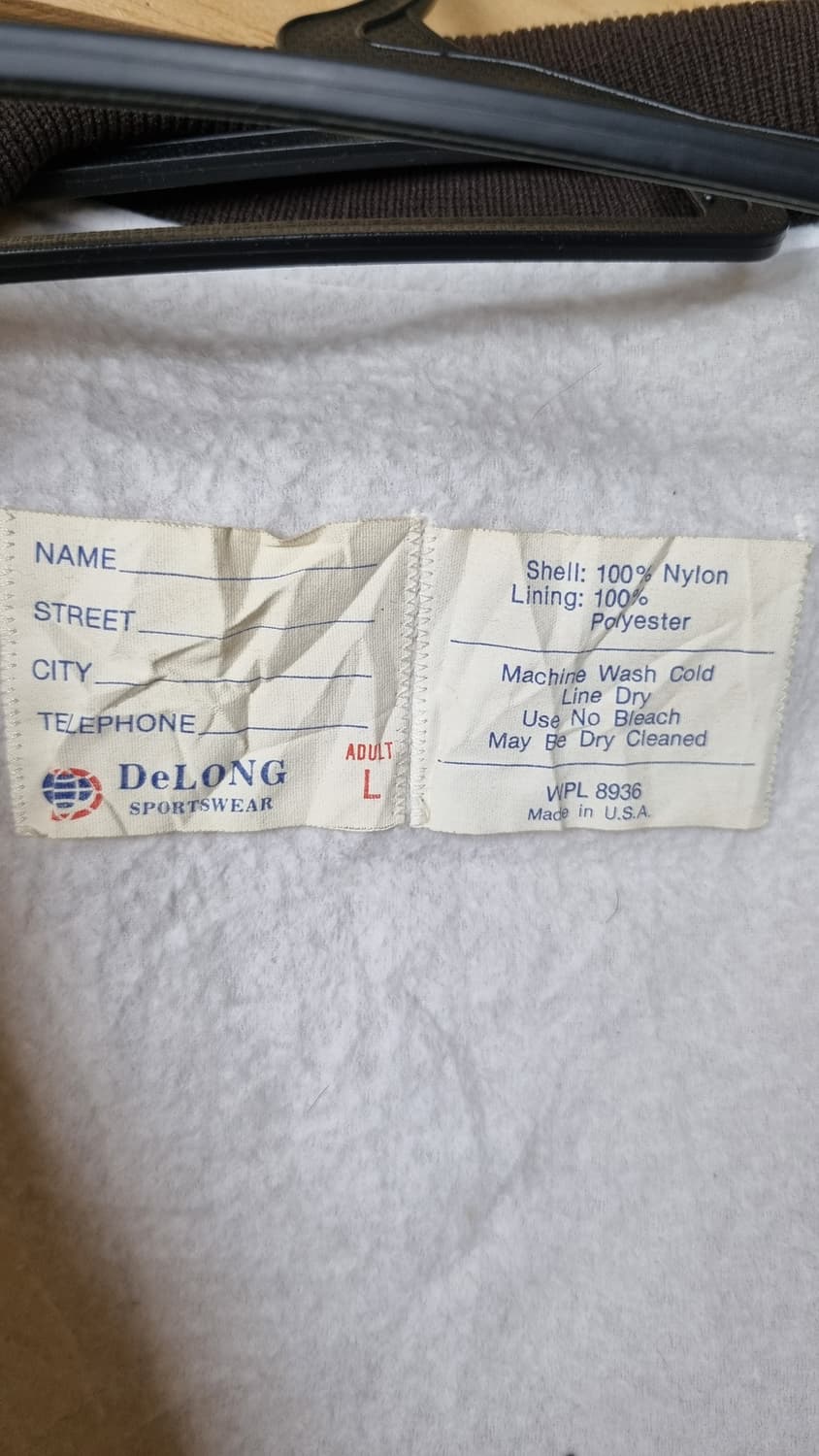 빈티지 바시티 자켓 DeLONG George Killian 아이보리 L 상품이미지2