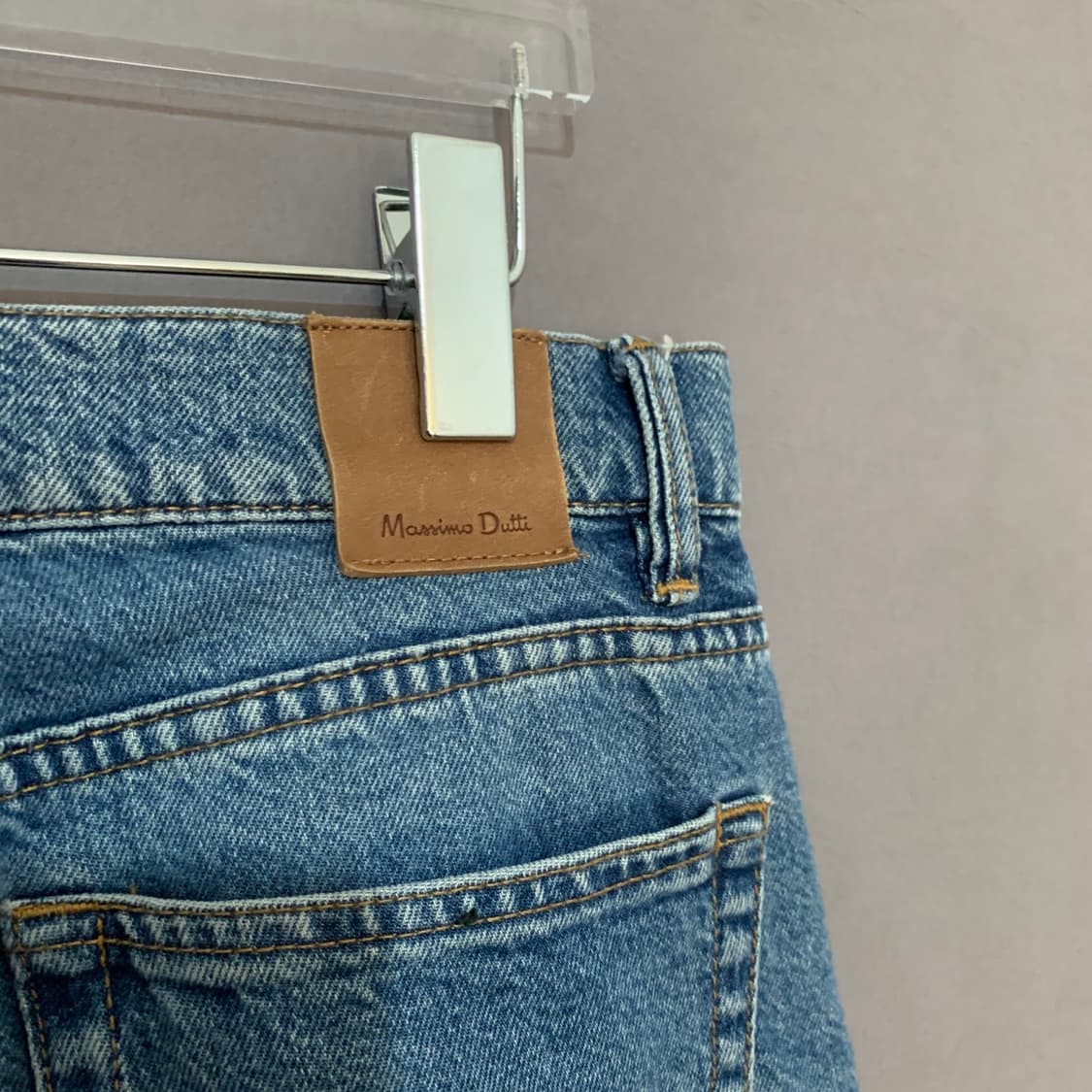 28인치 마시모두띠 일자 워싱 데님 청바지 상품이미지3