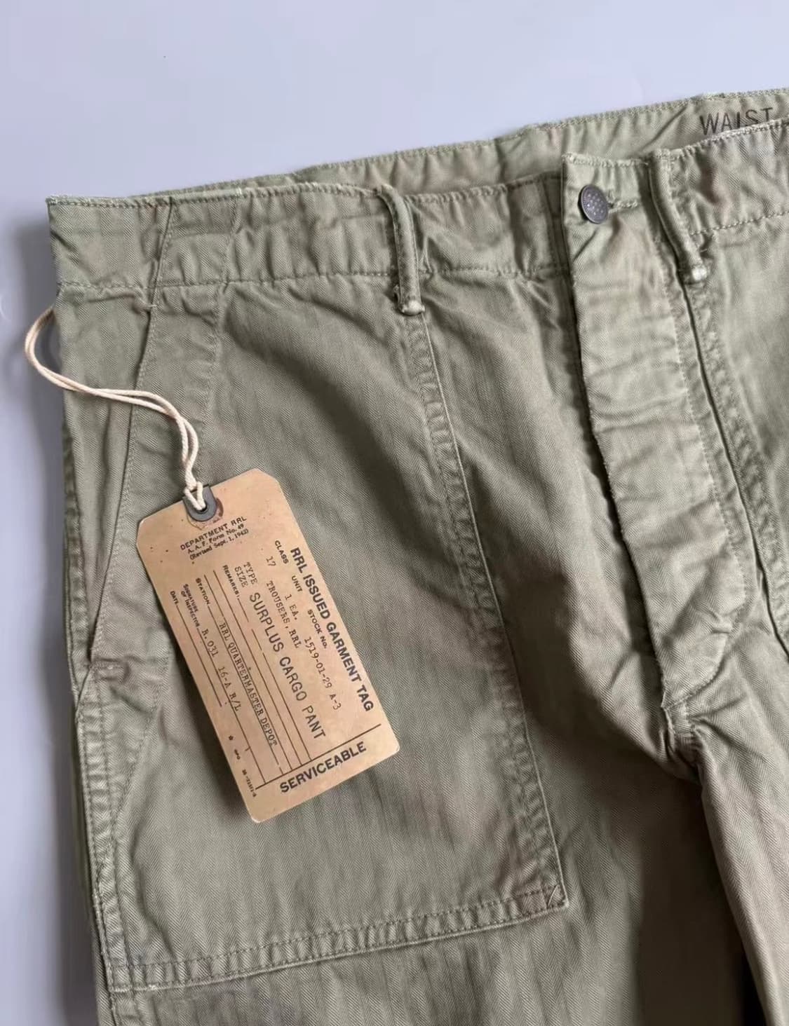 rrl 더블알엘 헤링본 퍼티그 팬츠 상품이미지3