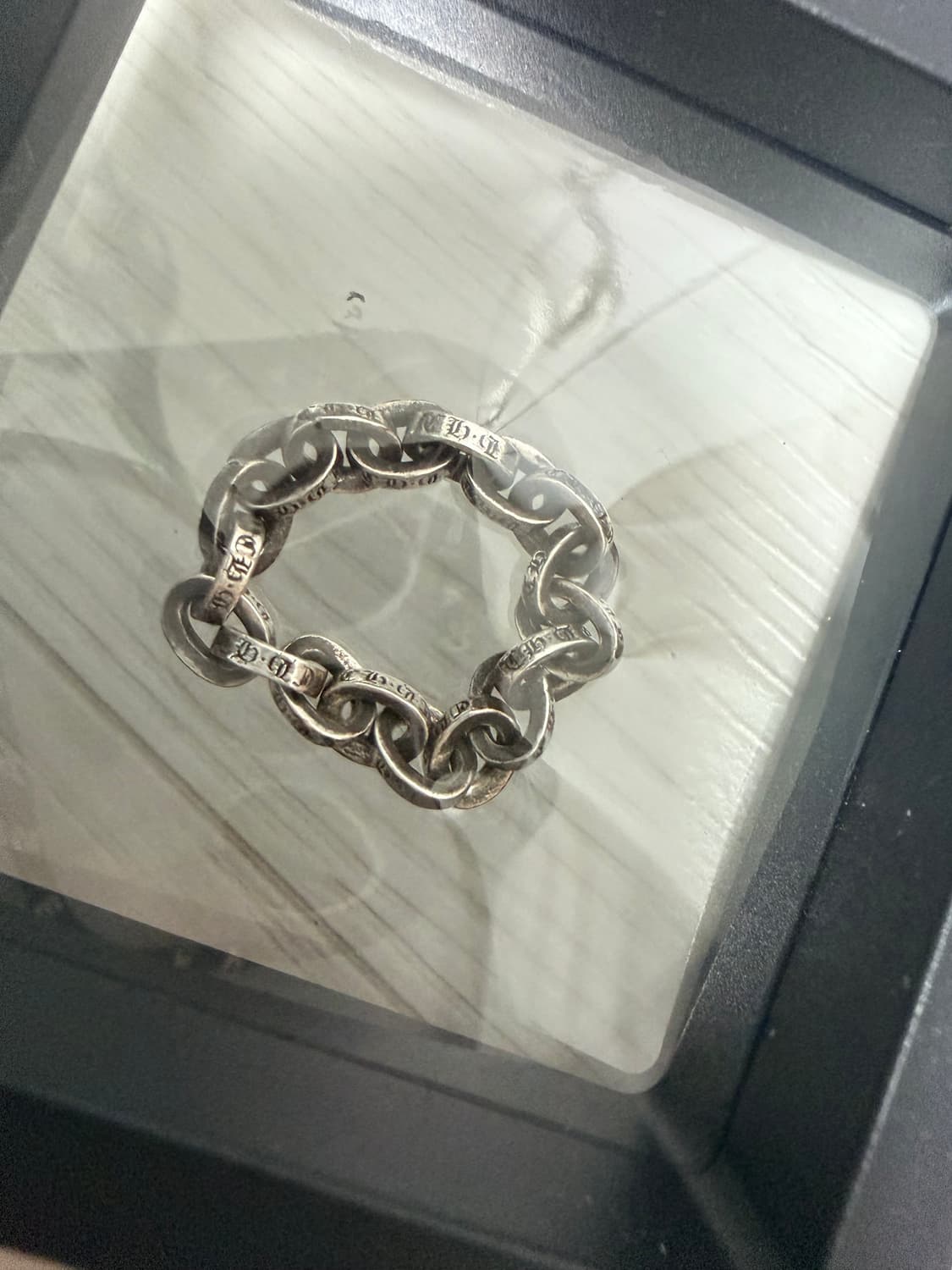 크롬하츠 페이퍼체인링 18링크 팝니다 상품이미지2