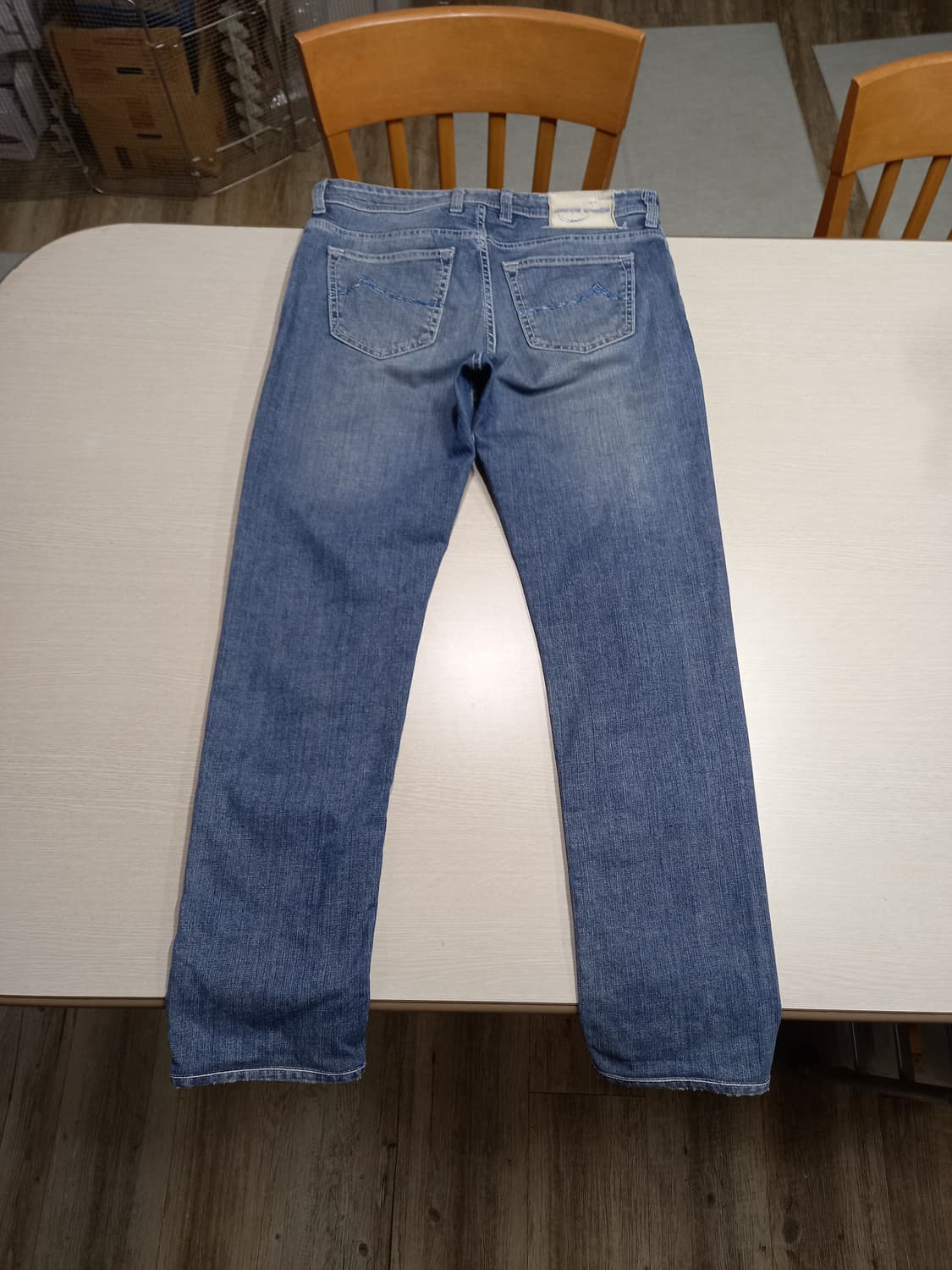 33 JACOB COHEN 워싱스판 슬림일자진 33-412 상품이미지2