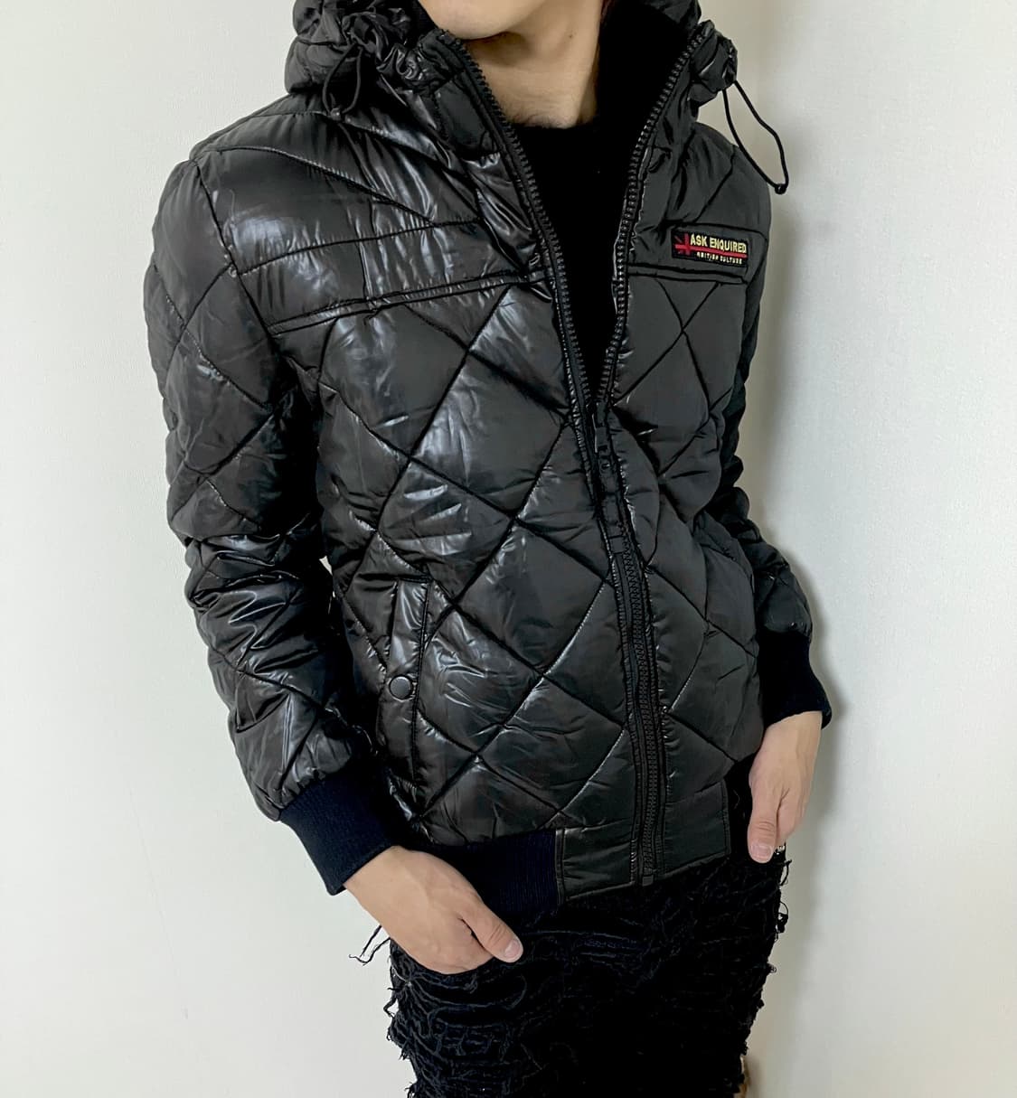 Ask y2k lettering padding 상품이미지2