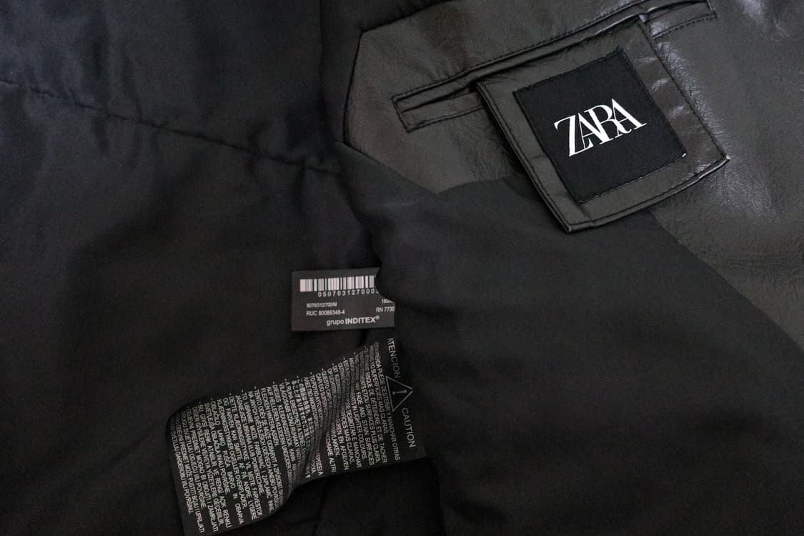 자라 빈티지 페이크 레더 블레이저 M(새제품) 상품이미지4