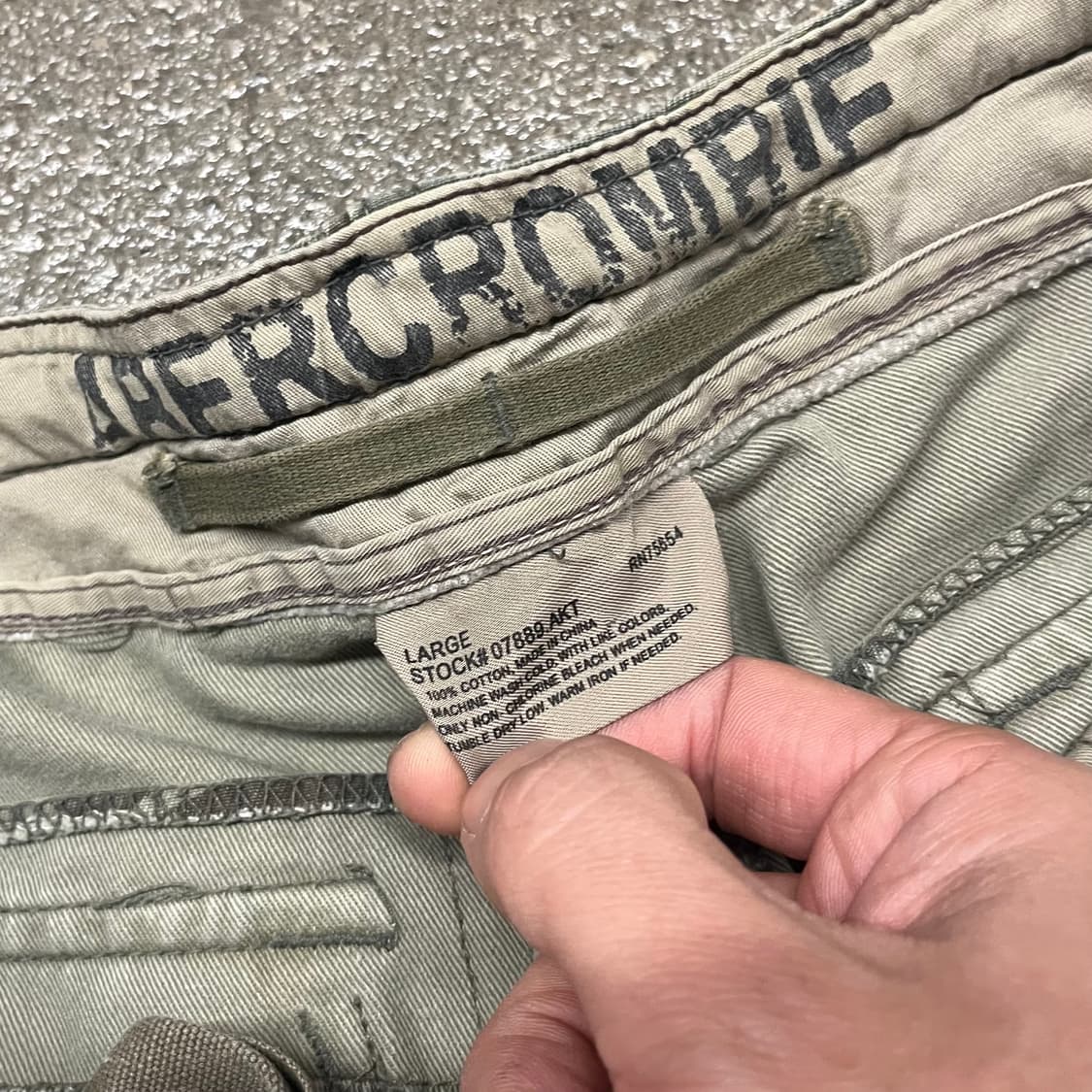 00s 아베크롬비 밀리터리 카고 팬츠 (~35“) 상품이미지8
