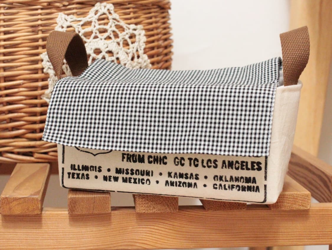 핸드메이드 광목 패브릭 바구니 상품이미지2