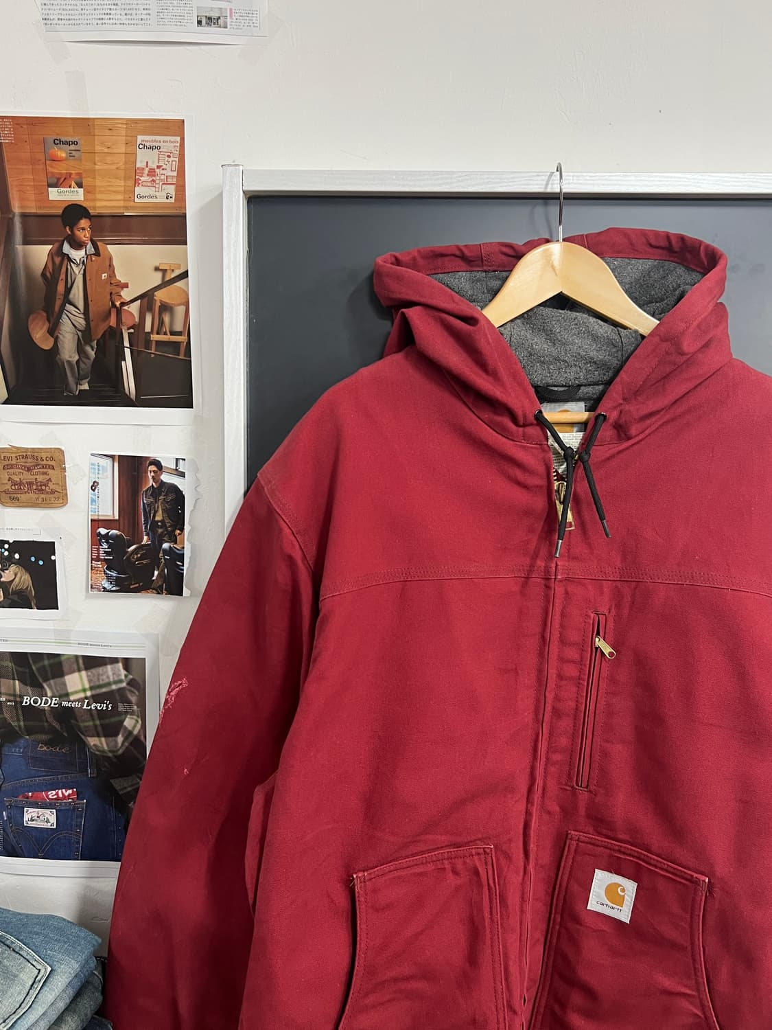 Carhartt 칼하트 C68 DKR 버건디 액티브 자켓 상품이미지1