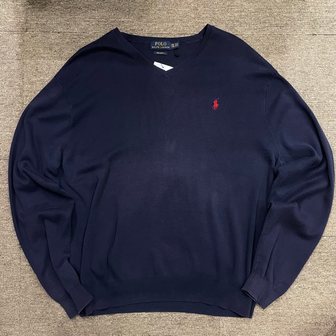 (L) POLO 폴로 랄프로렌 피마코튼 브이넥 니트  상품이미지1