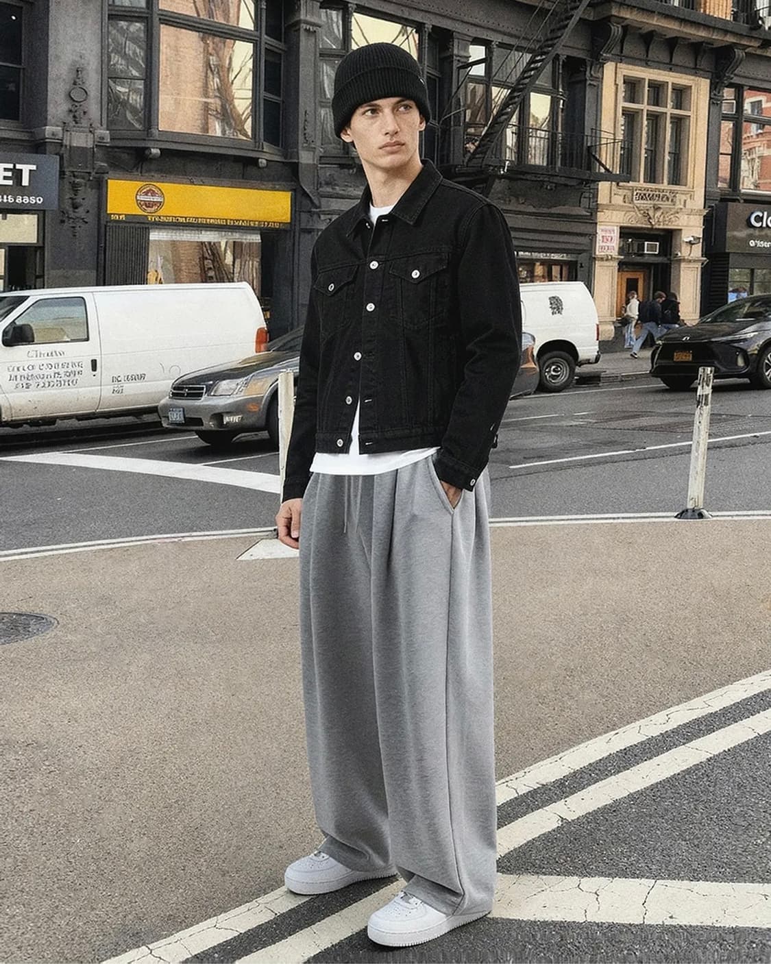 어널러코드 사계절 쓰리턱 트레이닝팬츠 그레이 L 상품이미지9