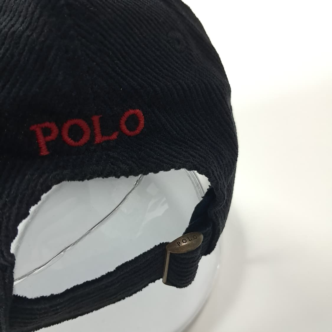 CK429 L 폴로 코듀로이 레드 포니 블랙 볼캡 모자 상품이미지6