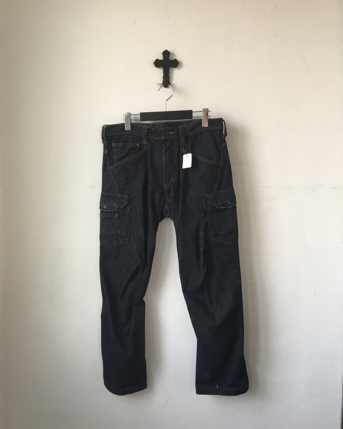 Line detail denim cargo pants 상품이미지2