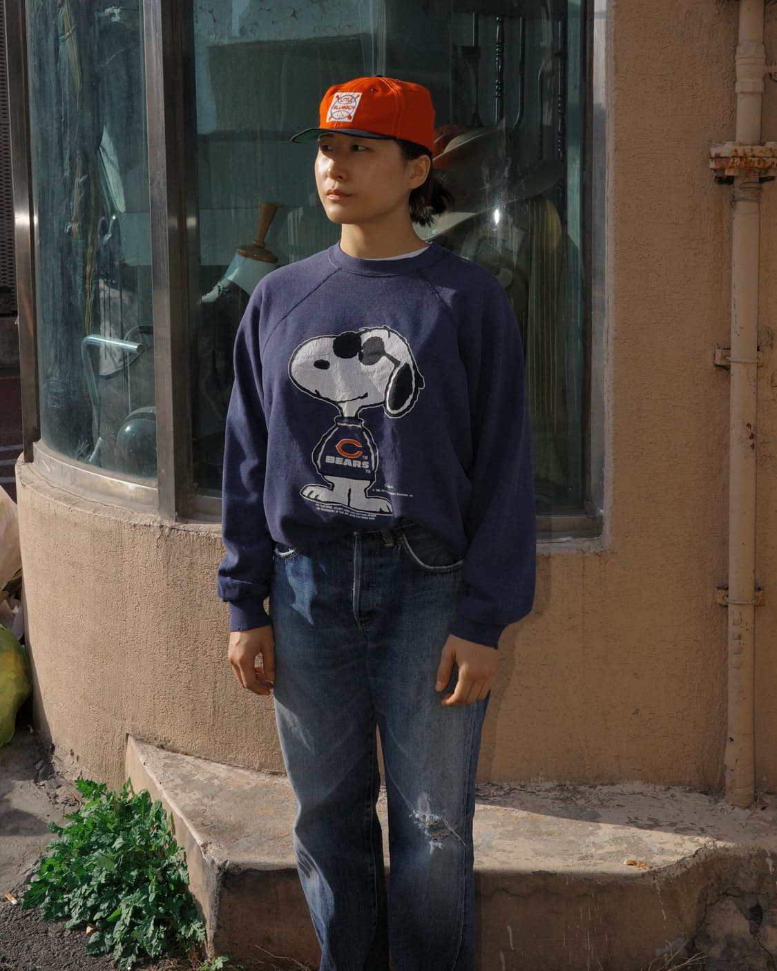 80s artex 시카고베어스x스누피 스웻셔츠 상품이미지5