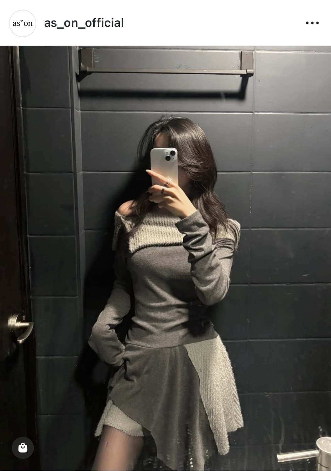 애즈온 ason FAYE OFF-SHOULDER DRESS 원피스 상품이미지1