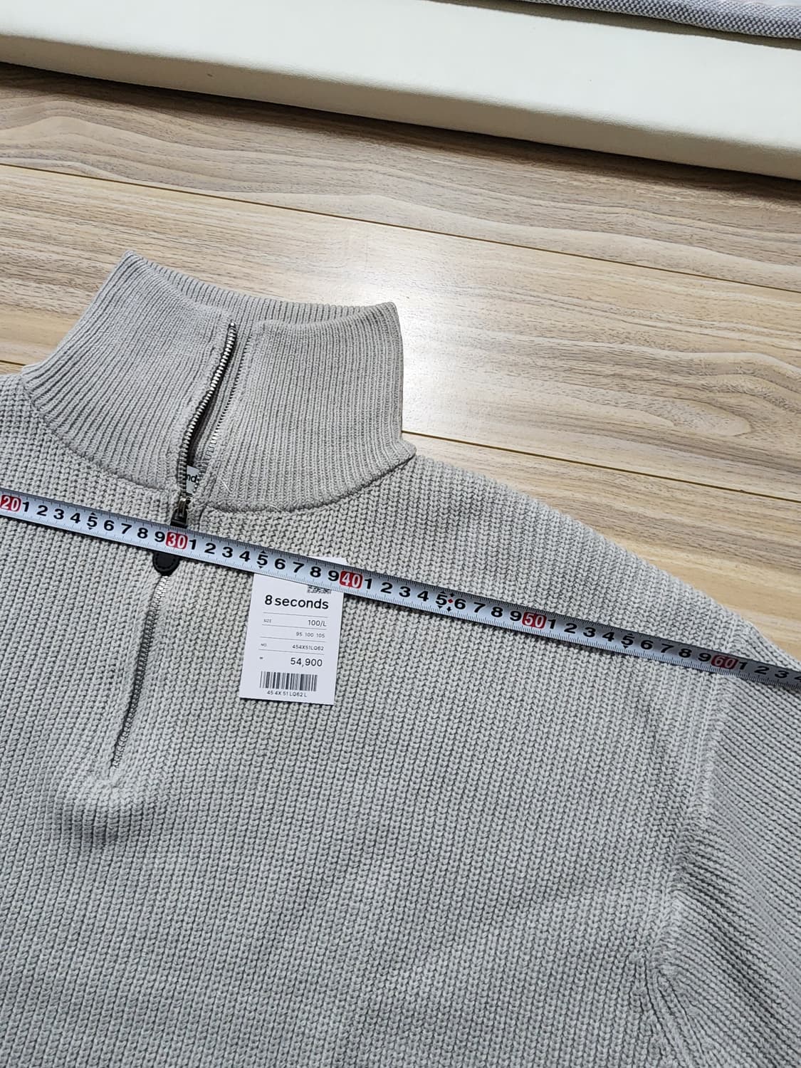 에잇세컨즈하프집업풀오버스웨터니트L 상품이미지7