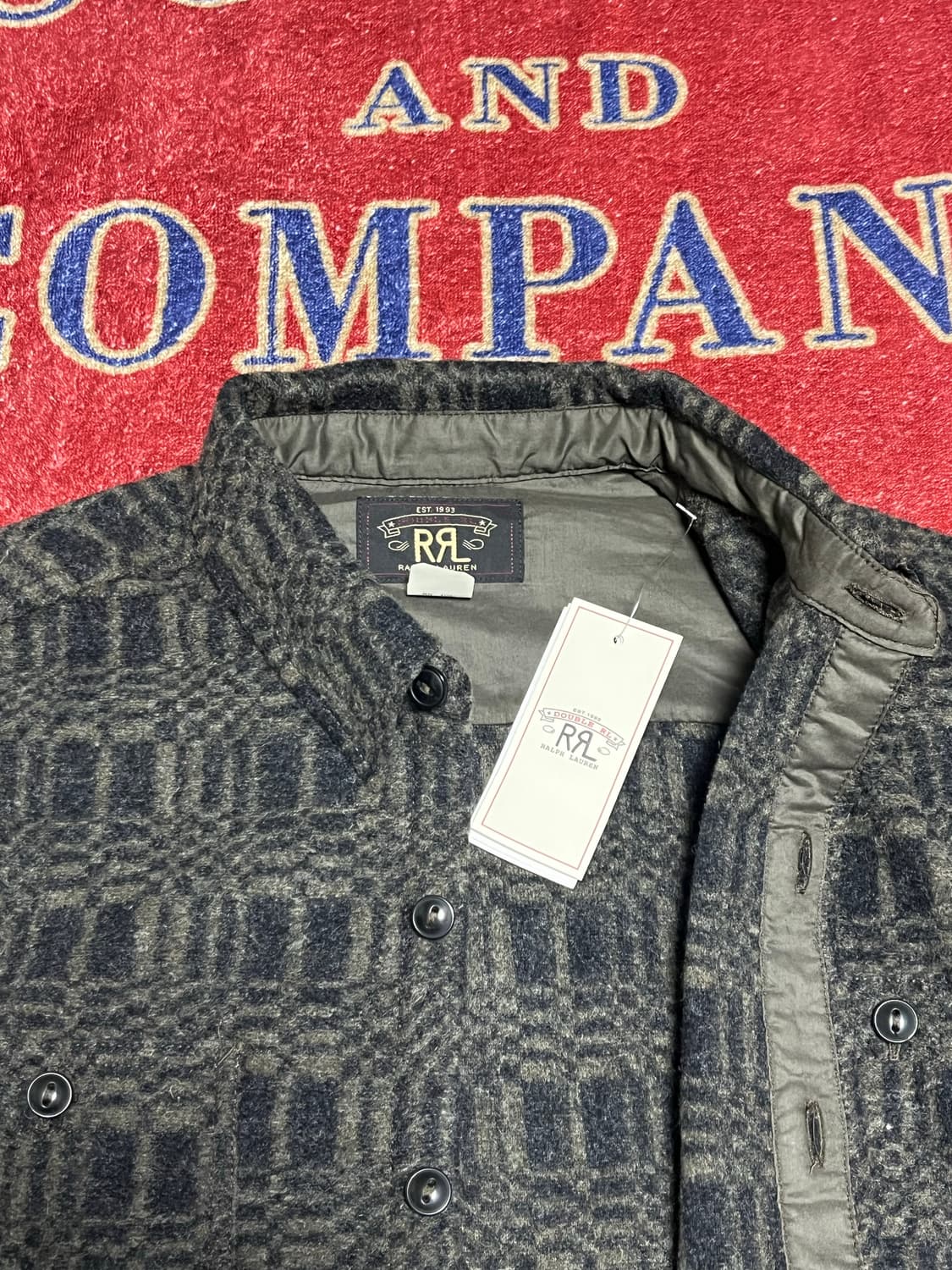 더블알엘 (RRL) 자카드 니트 울 블렌드 워크셔츠 상품이미지3