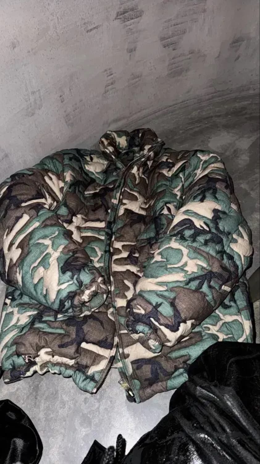 erl 카모 패딩 L 상품이미지2