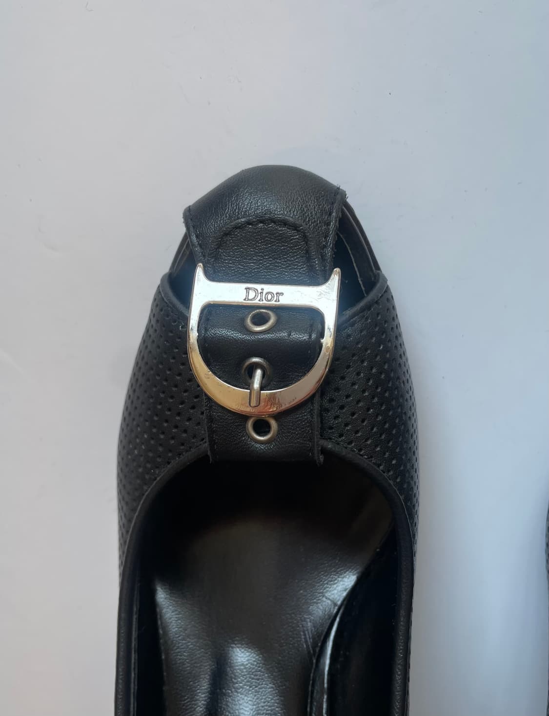 [정품] Christian Dior 오픈토 펌프스 가우초 D버클 225~ 상품이미지2