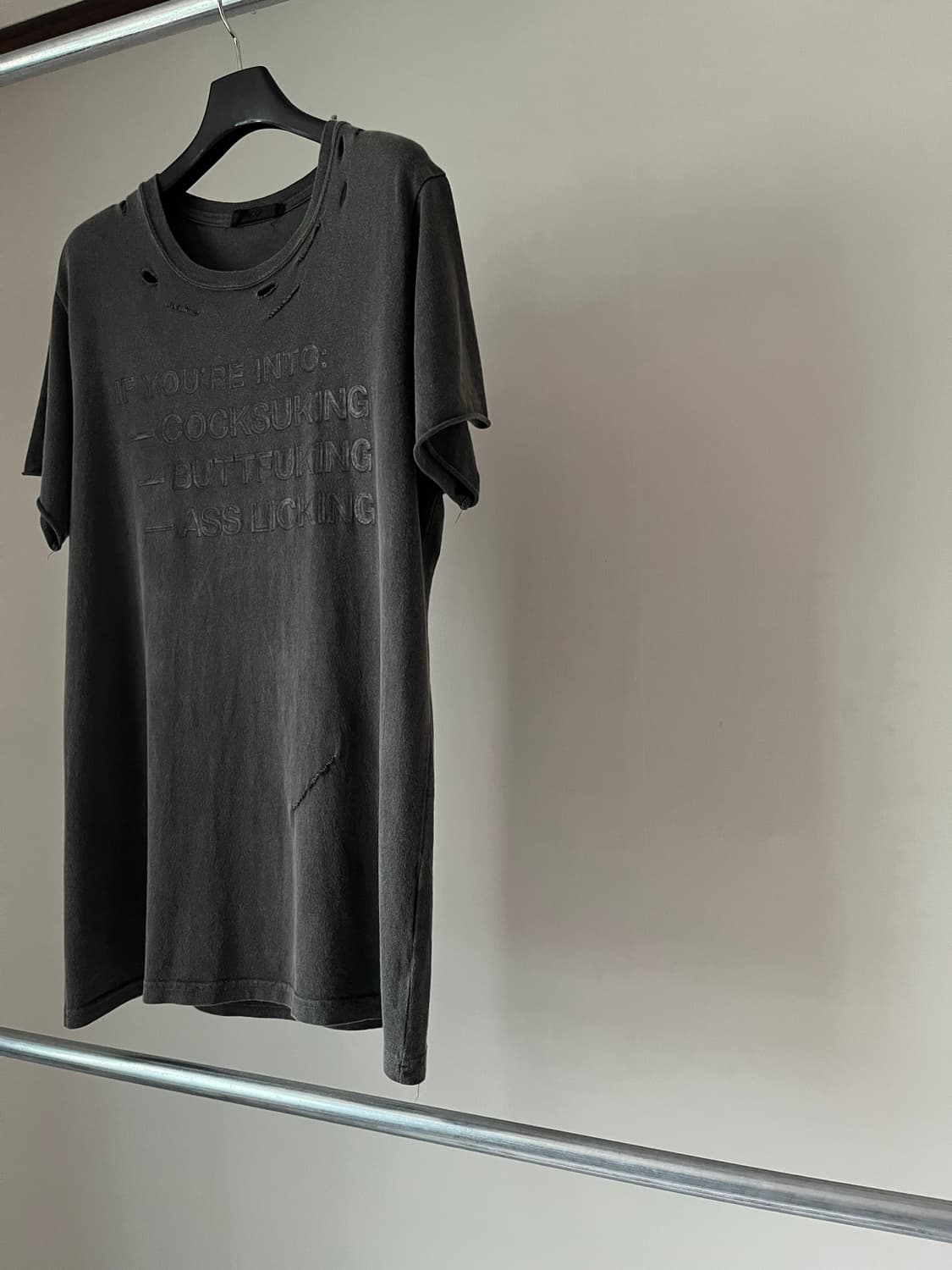 RICO Skull Printed&Damaged Cutsew  상품이미지3