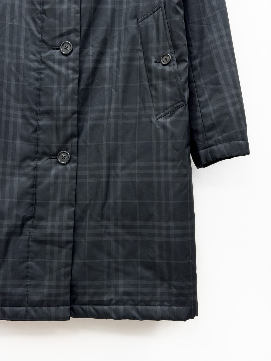 버버리 런던 섀도우 체크 와딩 코트 상품이미지3