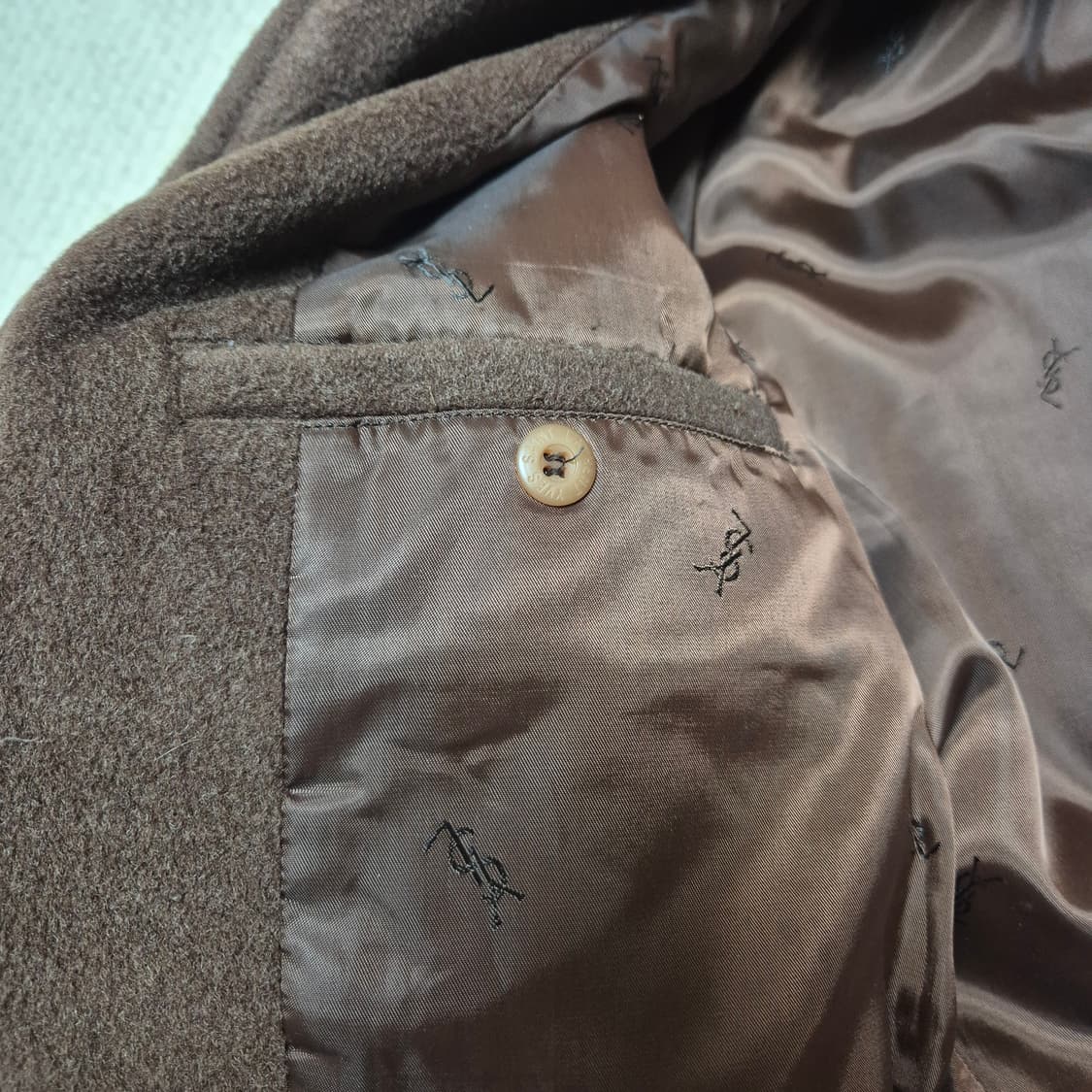 [올드명품🔥] 90s 입생로랑 아카이브 울 블루종 자켓 상품이미지7