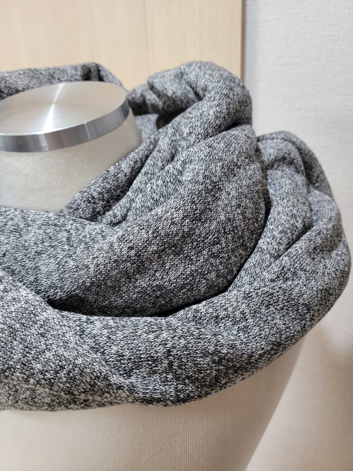 르샵 LeShop 양면 머플러&넥워머 그레이 상품이미지5