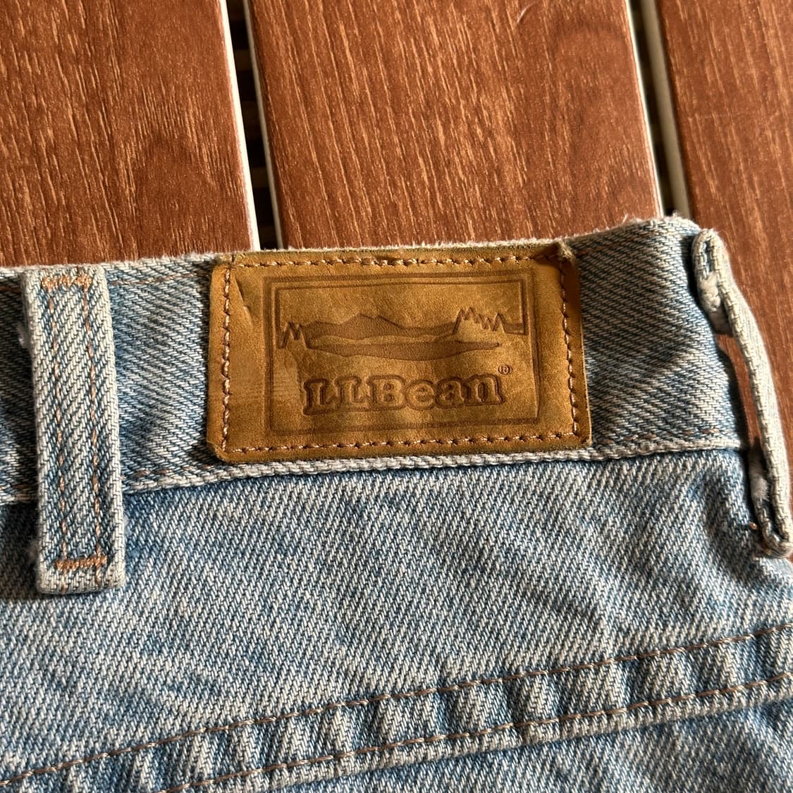90‘s L.L. Bean usa made denim shorts 상품이미지3