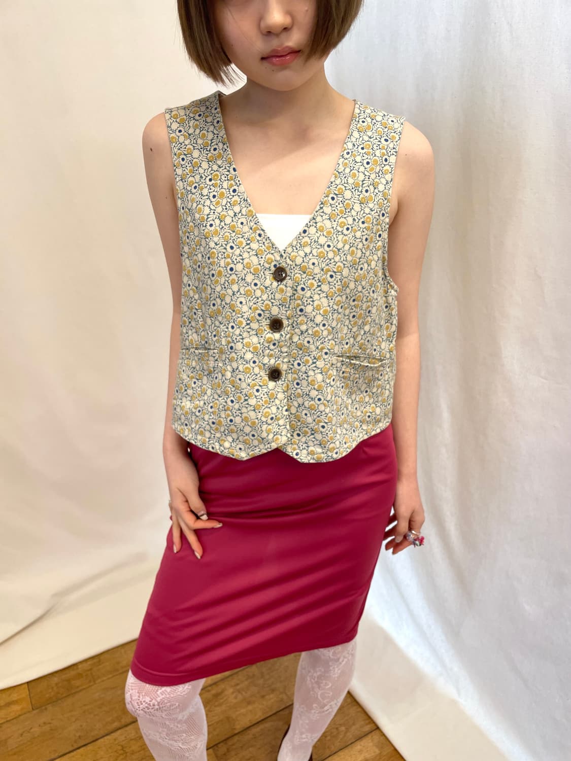 floral vest 상품이미지3