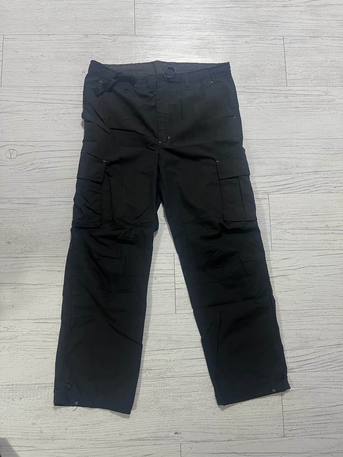 블랙 카고 바지 팬츠 상품이미지1