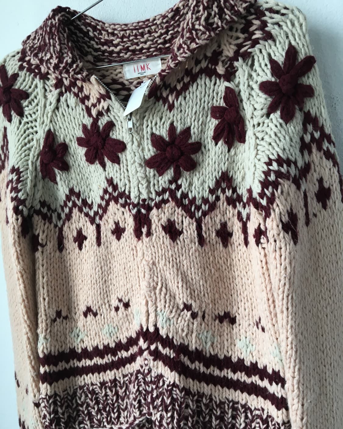 Corsage point knit zip up 상품이미지6