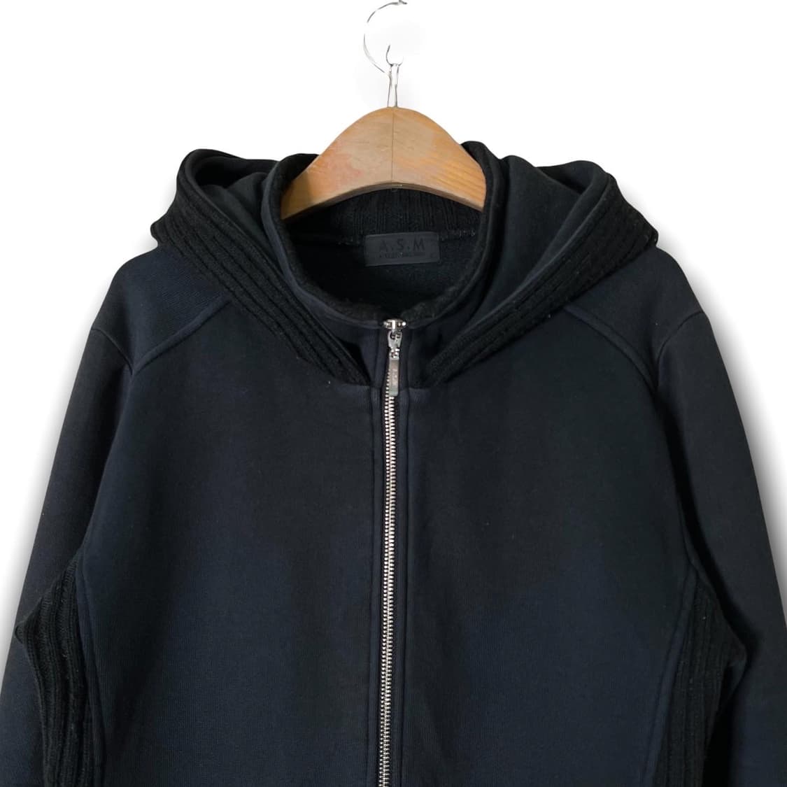 아틀리에 서브 맨 니트 트림 집업 후디 상품이미지4