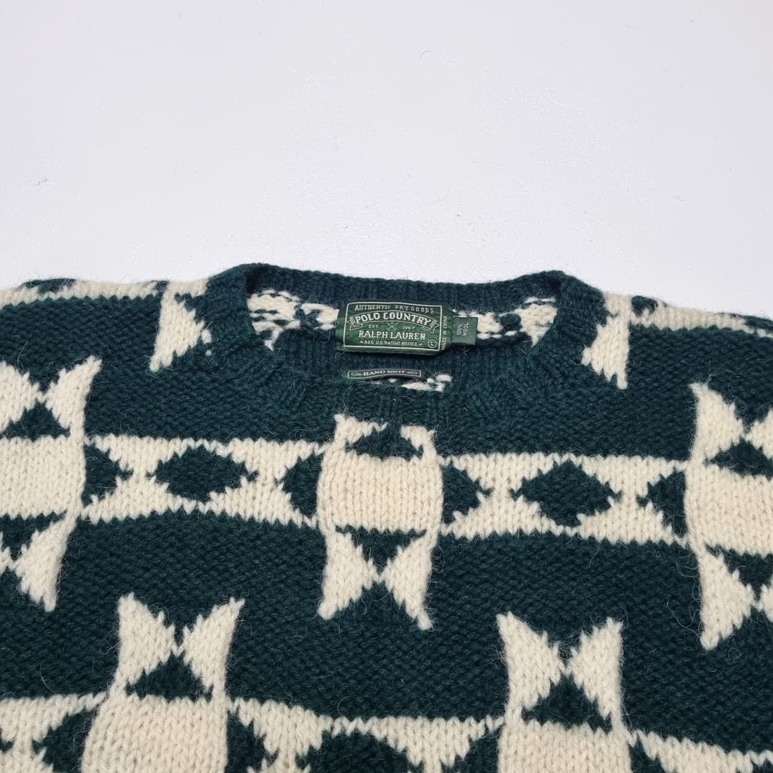 90S 폴로 컨트리 네이티브 아메리칸 스웨터 - L 상품이미지4