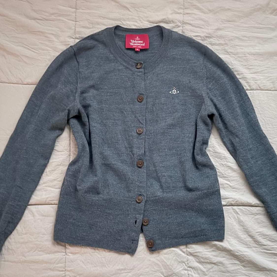 비비안웨스트우드 레드라벨 그레이 가디건 상품이미지1