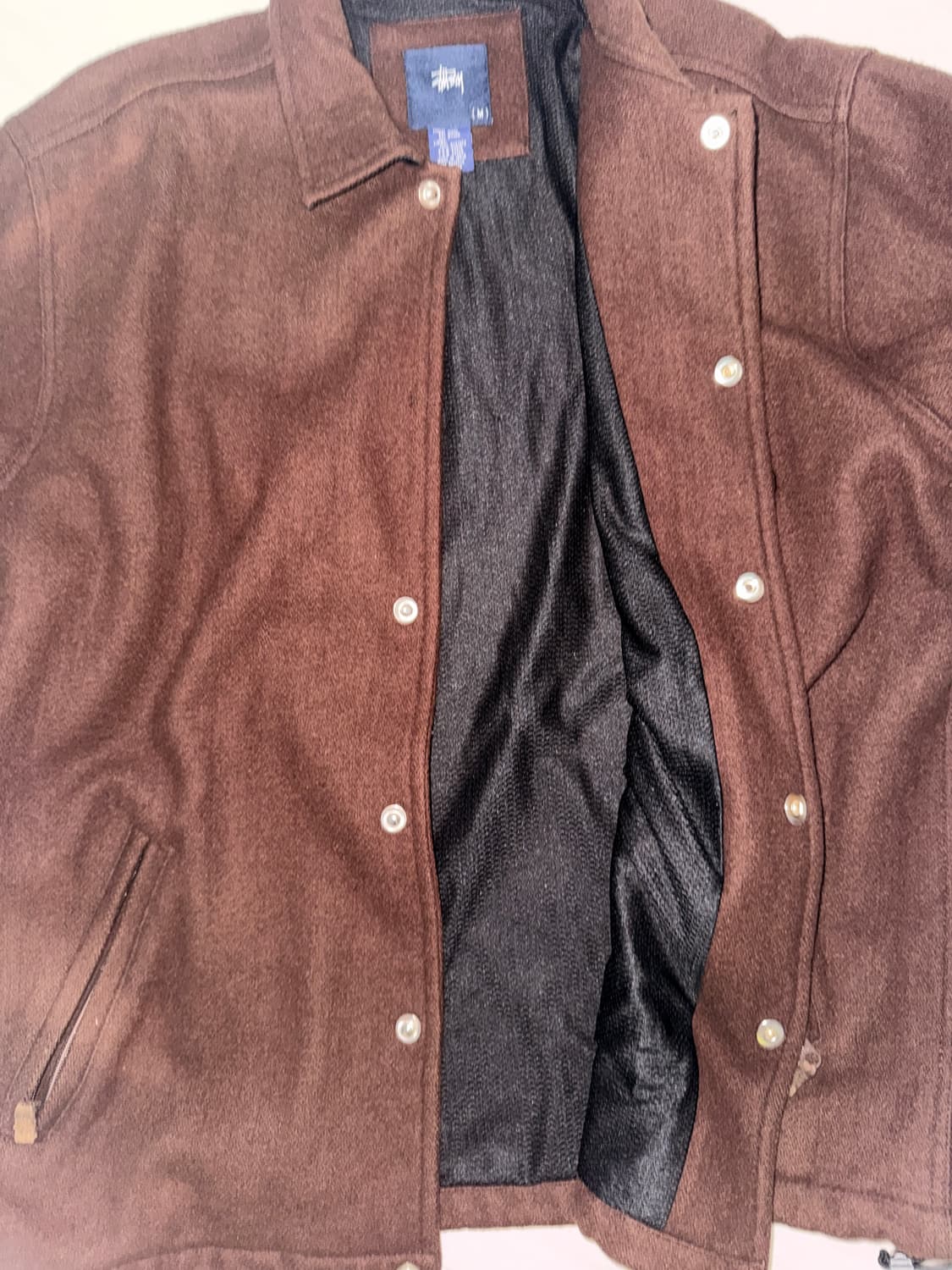 스투시 울 자켓 브라운 상품이미지6