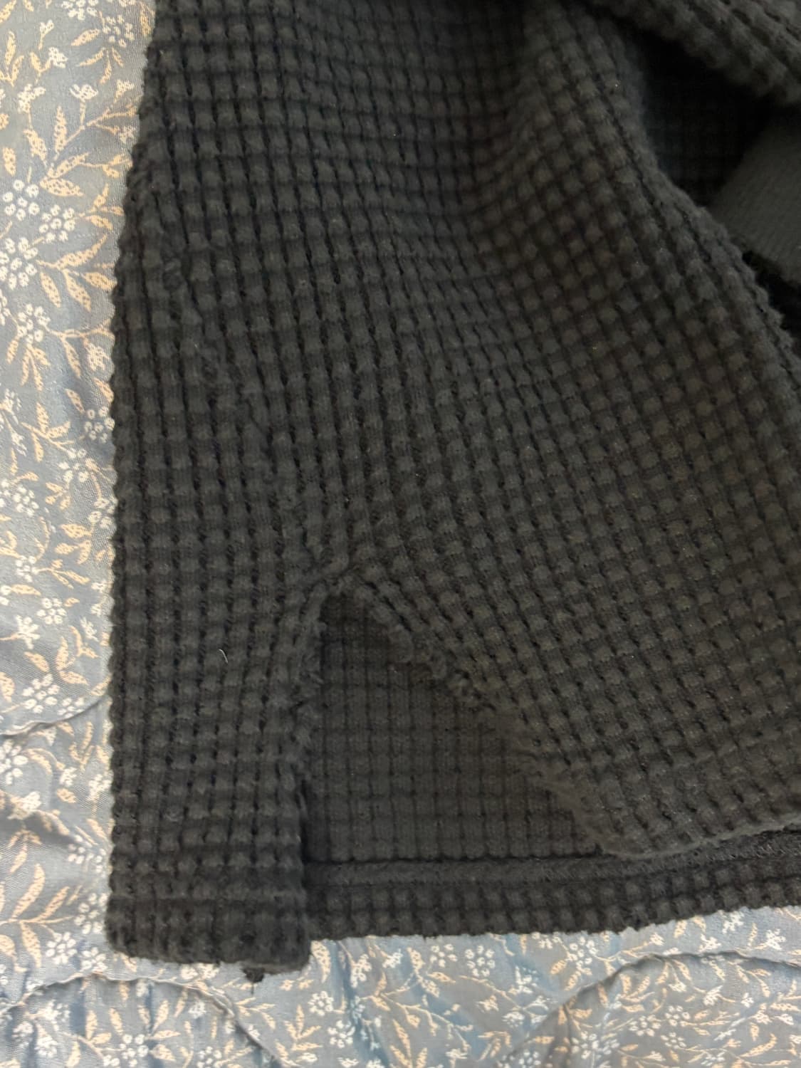 DAMAGE HEAVY WAFFLE OVERSIZED LS T-shirt 상품이미지5