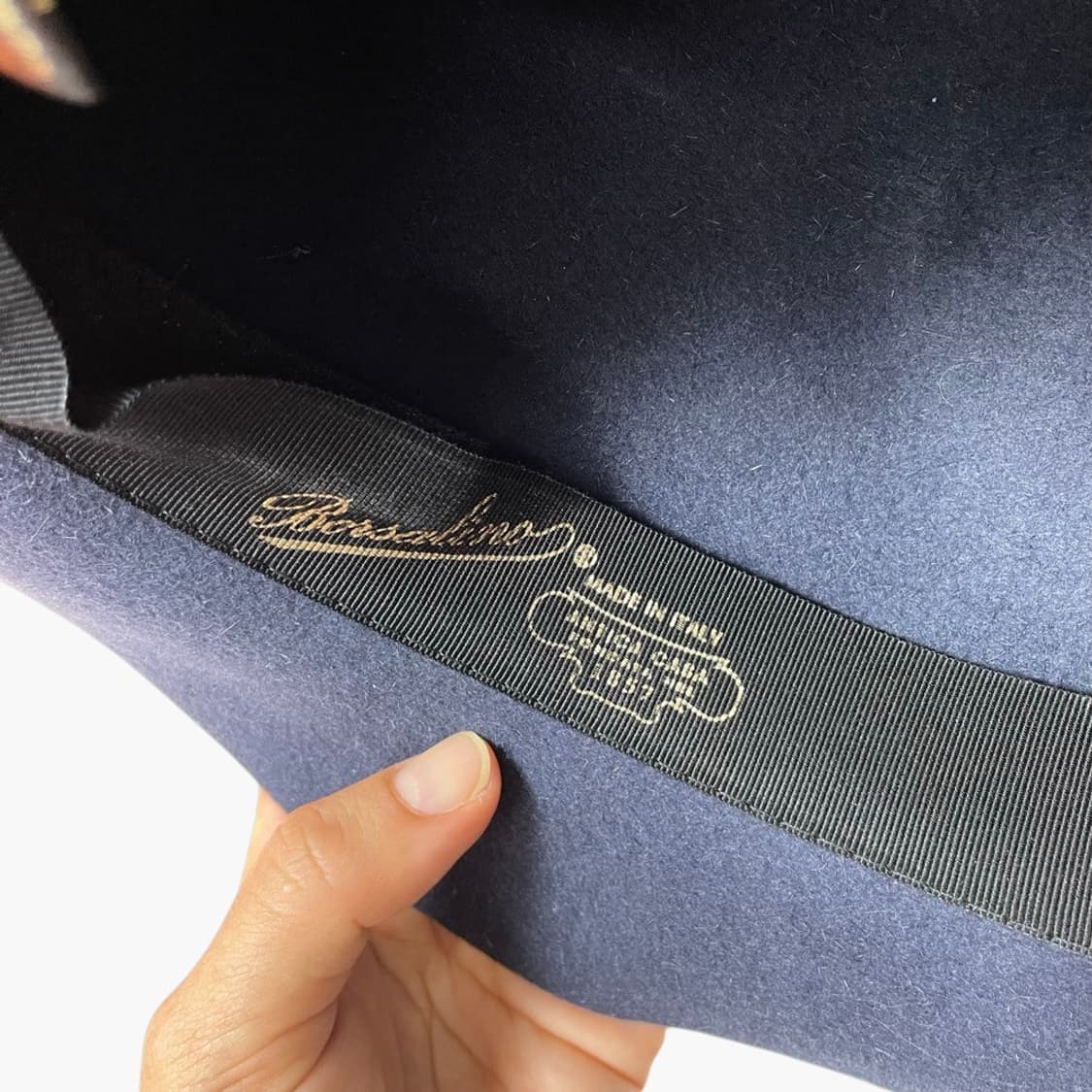 보르살리노 Borsalino 블루그레이 펠트 페도라 59 상품이미지10